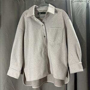 Zara Gray Shacket Size L
